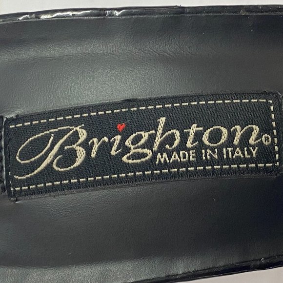 Brighton Tiera black jeweled slide sandals SIZE 9 - Picture 7 of 7